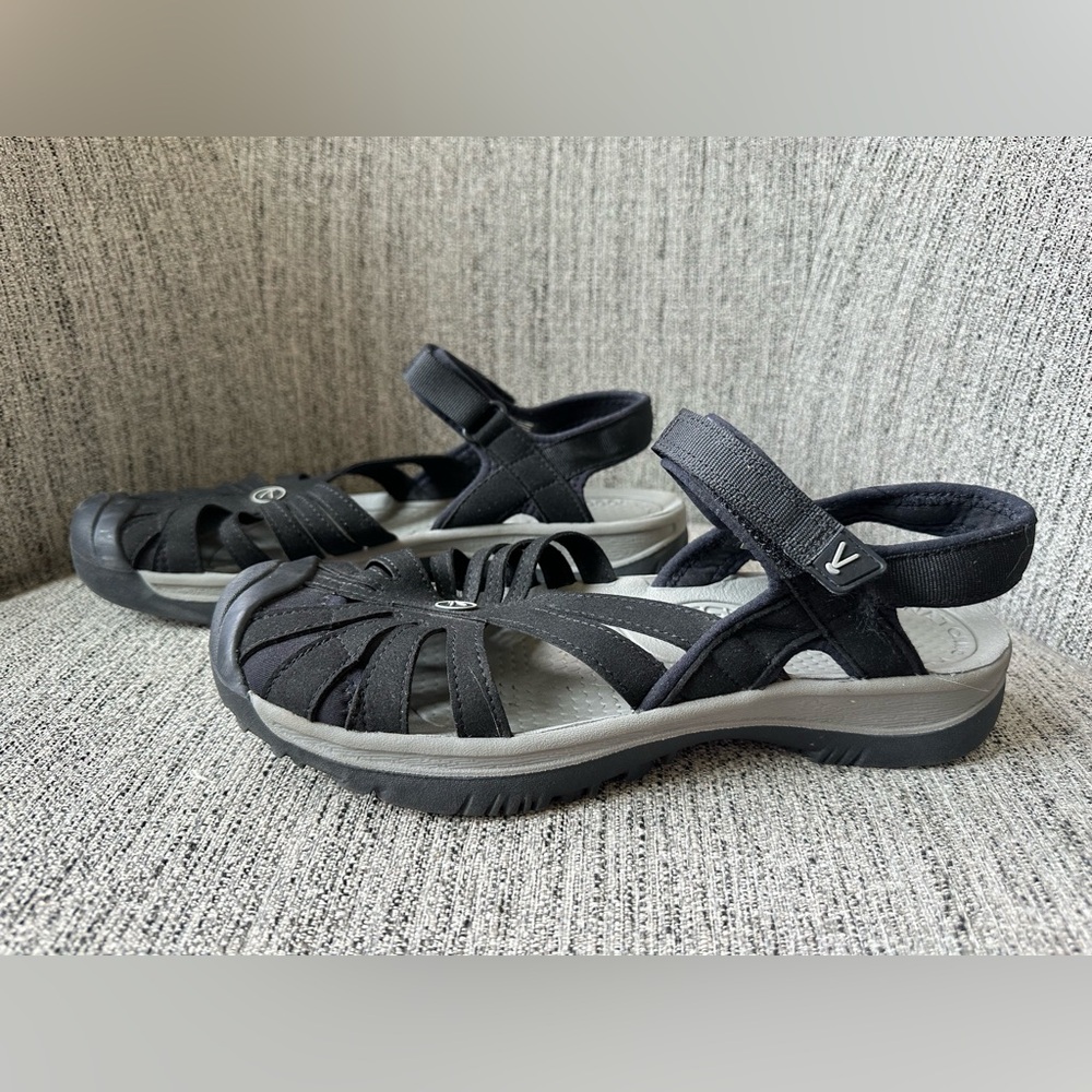 Keen Rose Outdoor Hiking Trail Sandals Black Grey Womens Size 10